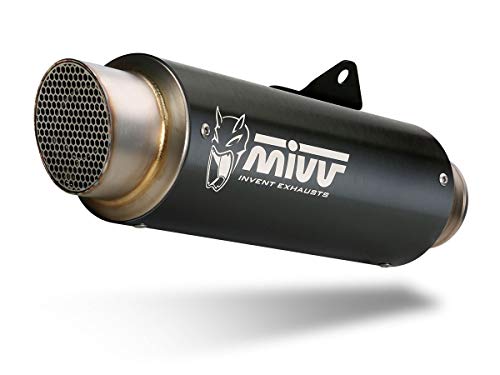 Tubo de Escape Completo 2 x 1 Mivv GP Pro Inoxidable Negro MT-07 2014-2018