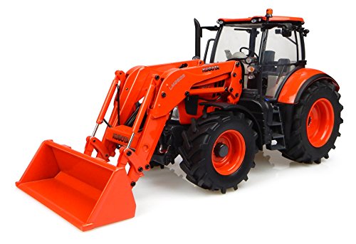 Universal Hobbies - UH 4940 - Tractor - Kubota M717 con el Cargador Frontal - 1/32 Escala - Naranja