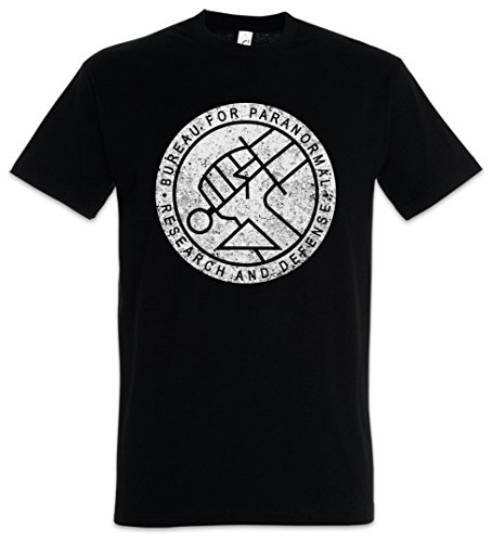 Urban Backwoods Bureau For Paranormal Research and Defense BPRD Camiseta De Hombre T-Shirt Negro Talla L