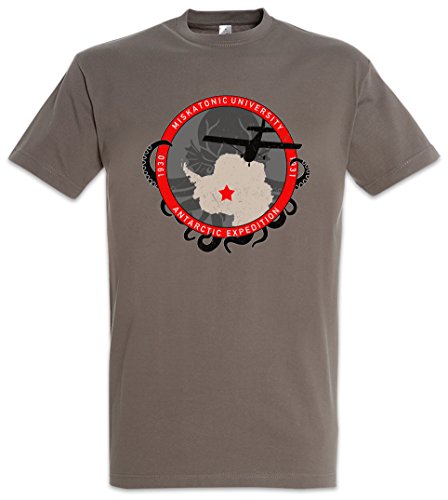Urban Backwoods Miskatonic University Antarctic Expedition II Camiseta De Hombre T-Shirt Gris Talla S
