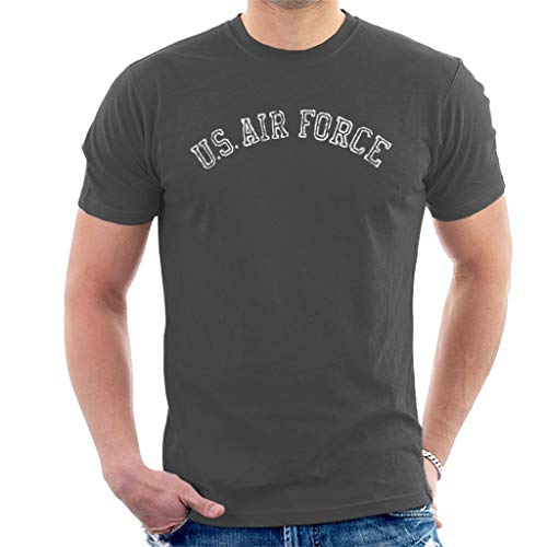 US Airforce Training White Text Distressed Men's T-Shirt