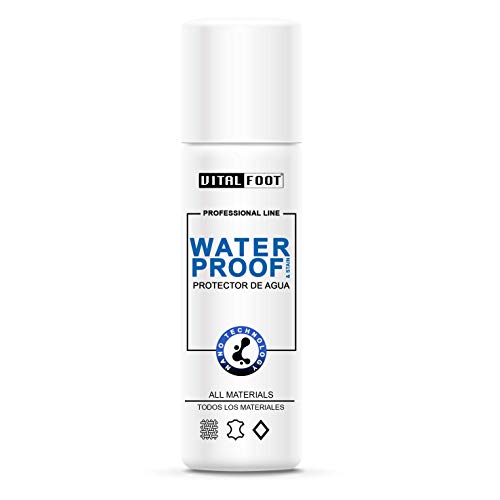 VITAL FOOT - Spray Protector Agua Lluvia Impermeabilizante Calzado Zapato WaterProof - 250 ml