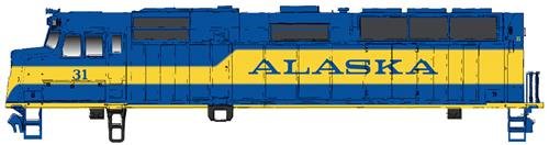 Walthers Escala H0 - Locomotora Diésel EMD F40PH Alaska Railroad