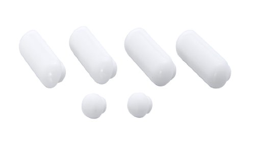 Wenko Premium - Silenciadores para asientos de inodoro, de plástico, 8 x 13 cm, color blanco