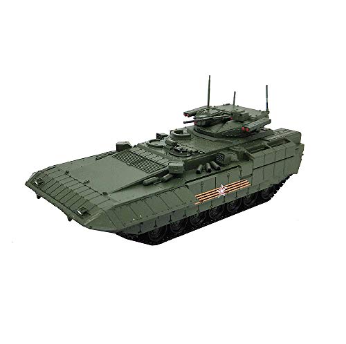 XHH Modelo de plástico de Tanque a Escala 1/72, Modelo de vehículo de Combate de infantería Pesada Ruso Militar T-15, Juguetes y Regalos para niños, 5,5 Pulgadas x 2,2 Pulgadas