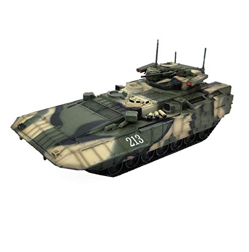 XHH Modelo de Tanque Modelo de plástico de Tanque a Escala 1/72, vehículo de Combate de infantería Pesada Ruso Militar T-15 Regalos para Adultos, 5,5 Pulgadas x 2,2 Pulgadas