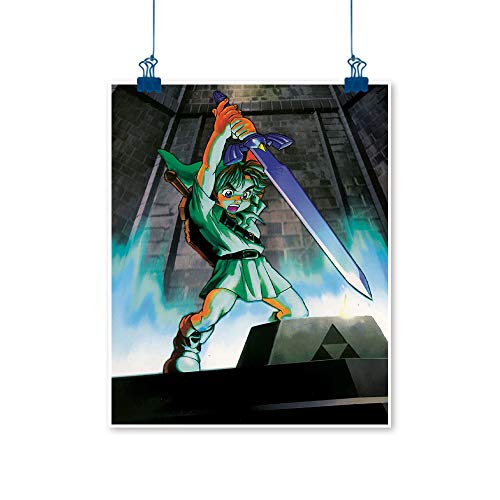 Xlcsomf Legend of Zelda arte de pared de cocina, videojuegos, para decoración de sala de estar, sin marco, 30,4 x 40,6 cm