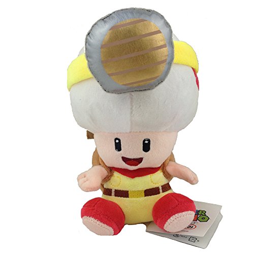 Yijinbo Capitán Sapo Super Mario Bros Mochila Rastreador de tesoros Peluche Animal Seta 7 Pulgadas