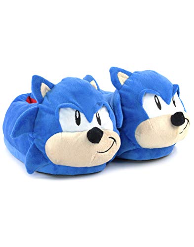 Zapatillas de Sonic The Hedgehog para Hombre 3D Face Adultos Character Azul
