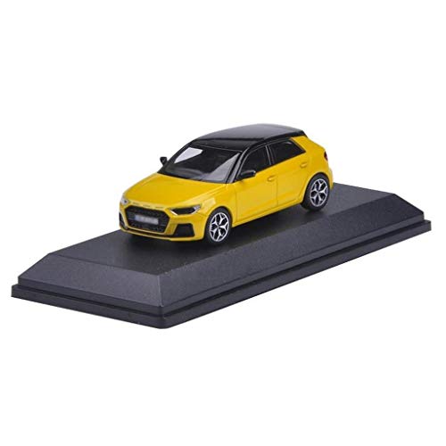 ZHANGLIXIA-TOY Escala 1:43 Modelo De Coche/Compatible con Audi A1 Simulación Modelo 2018 / Aleación del Coche (Color : Yellow)