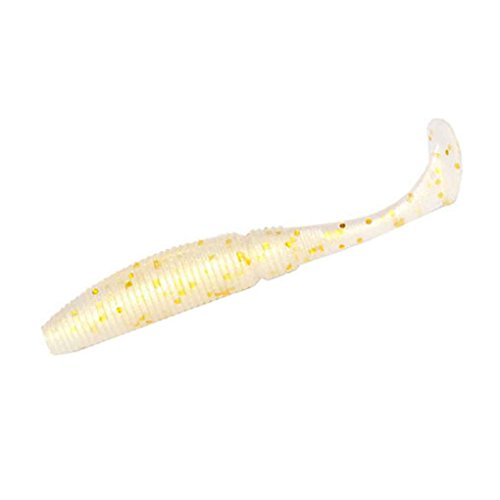 zhibeisai 15pcs / Set Luminoso Paddle Tail Suave Grubs 50mm 1g Glow Worm T Cola señuelo de Plantilla Cabeza señuelo Suave de la Pesca Bass Mandarín