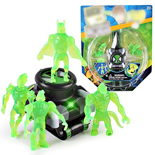Zhongdawei Proyector de niños de reloj juguetes para Ben 10 Alien Force y misteriosa proyección figuras de acción modelo de juguete para niños