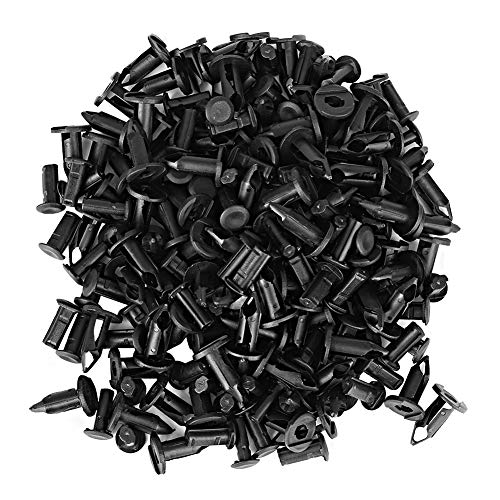 100 Piezas Negro Parachoques de Coche Guardabarros Remaches De Plástico Push Pin Clips Sujetadores Cuerpo de Coche De Plástico Push Pin Rivet