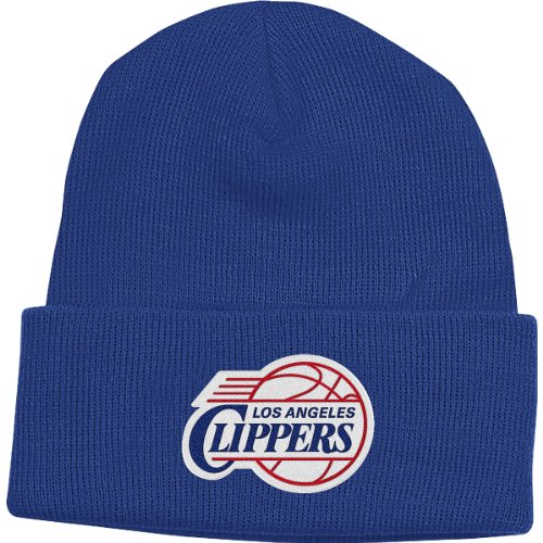 adidas Los Angeles Clippers NBA Basic Logo Blue Cuffed Knit Hat Chapeau