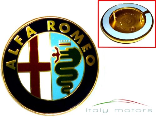 Alfa Romeo 60596492 Scudetto - Logotipo original (para parrilla del radiador, modelos 155, 156, 166)