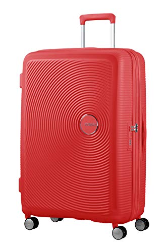 American Tourister Soundbox - Spinner Large Expandable Maleta, 77 cm, 110 Liters, Rojo (Coral Red)