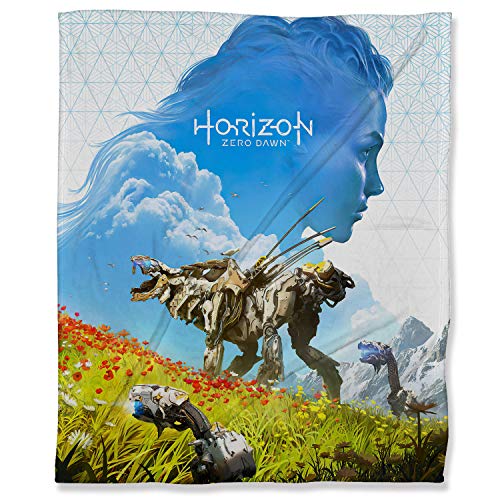 ARYAGO Horizon Zero Dawn - Manta de franela (130 x 153 cm), diseño de videojuegos Aloy