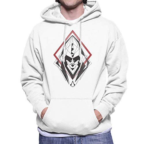 Assassins Creed Hood Line Drawing Silhouette Men's Hooded Sweatshirt