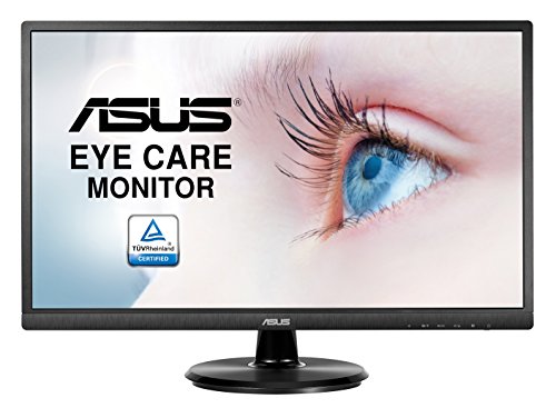 ASUS VA249HE 23.8" Full HD (1920 x 1080 Pixeles, 5 ms, HDMI, Low Blue-Light, GamePlus, Panel VA, 76 Hz, Flicker-Free), color negro
