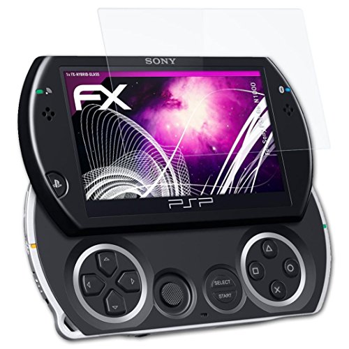 atFoliX Lámina Protectora de plástico Cristal compatible con Sony PSP Go N1000 Película Vidrio, 9H Hybrid-Glass FX Protector Pantalla Vidrio templado de plástico
