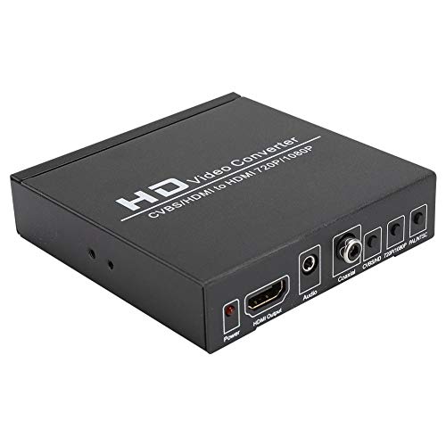AV to HDMI Converter Adapter 1080P Video Converter para DVD, PSP, Xbox 360, PS2, Nintendo NGC, Bose(European regulations)
