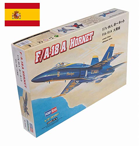 Avión F-18 Hornet 1:72 con Calcas Españolas, Hobby Boss 80268