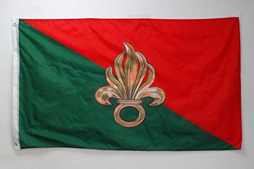 AZ FLAG Bandera de la LEGIÓN EXTRANJERA Francesa 150x90cm - Bandera EJÉRCITO FRANCÉS 90 x 150 cm
