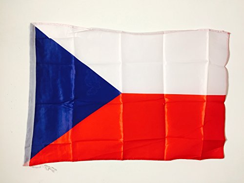 AZ FLAG Bandera de la REPÚBLICA Checa 90x60cm para un Palo - Bandera Checa 60 x 90 cm Poliester Ligero