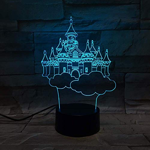 Baby Girl Bedroom Nightlight Amazing Gifts Dreamlike Castle Usb Led Nightlight Lampara As Home Decor Purple Lamp 3d Night Light