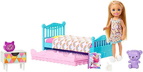 Barbie Chelsea y su habitación, muñeca con accesorios (Mattel FXG83) , color/modelo surtido