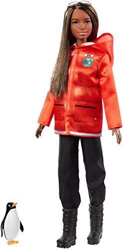 Barbie National Geographic Quiero Ser Bióloga Marina, muñeca con accesorios (Mattel GDM45)