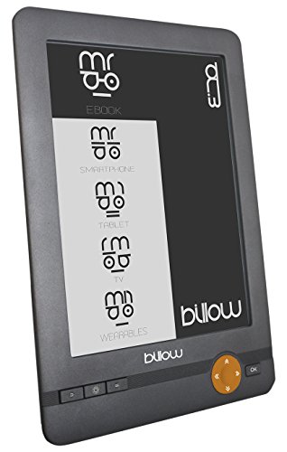 Billow E03E lectore de e-Book - E-Reader (E Ink, 800 x 600 Pixeles, DjVu, EPUB DRM, FB2, MOBI, PDF, RTF, TXT, BMP, GIF, JPG, No Compatible, MicroSD (TransFlash))
