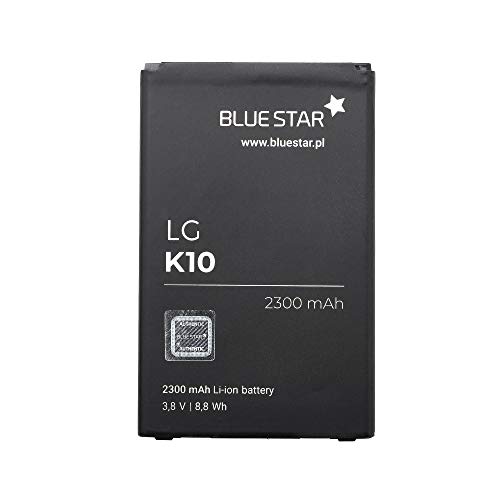 Blue Star Premium - Batería de Li-Ion litio 2300 mAh de Capacidad Carga Rapida 2.0 Compatible con el LG K10 2016