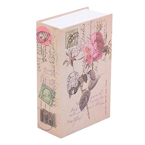 Book Safe Box, Creative Book Safe Box Colección de joyas de dinero Estuche de almacenamiento con cerradura de combinación Para dinero privado, cartas de amor, diarios secretos(Rosa)