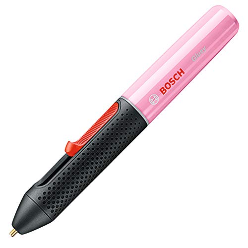 Bosch Gluey Cupcake pink - Lápiz de pegar, color rosa (cargador micro USB, cargador USB, 20 barras de pegamento mini, en caja de cartón, 1.2 voltios, 2 pilas AA)
