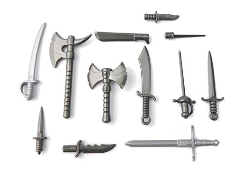BrickArms Espada y Cuchillo Set de Armas Battlepack Custom Armas para Figuras de Lego®