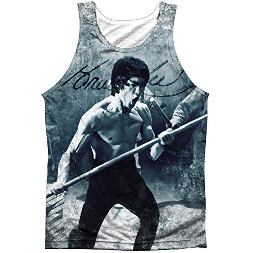 Bruce Lee Artista Marcial Karate Kung-Fu Icono Hiya! Camiseta sin mangas con estampado frontal