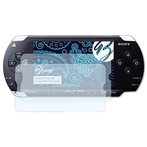 Bruni Película Protectora para Sony PSP-1000 Display Protector Película, claro Lámina Protectora (2X)