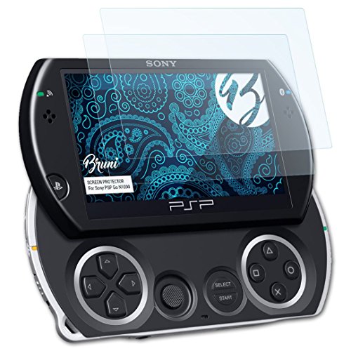Bruni Película Protectora para Sony PSP Go N1000 Protector Película, claro Lámina Protectora (2X)