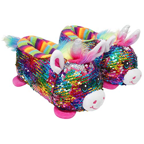 Build-A-Bear Zapatillas 3D oficiales – Diseños para niños y niñas – unicornio, llama, mono, dinosaurio raptor, tiburón, color, talla 32 EU