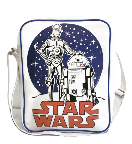 C-3PO R2-D2 Bandolera - La Bolsa de Mensajero del Hombre - La Guerra de Las Galaxias - Star Wars - Diseño Original con Licencia - LOGOSHIRT