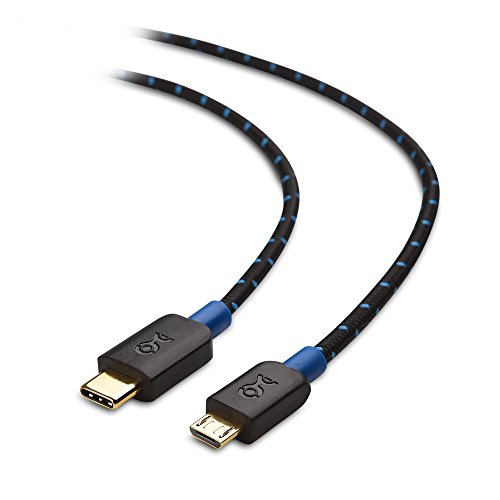 Cable Matters Cable USB C a Micro USB(Cable Micro USB a USB C) con Cubierta Trenzada de 2m en Negro