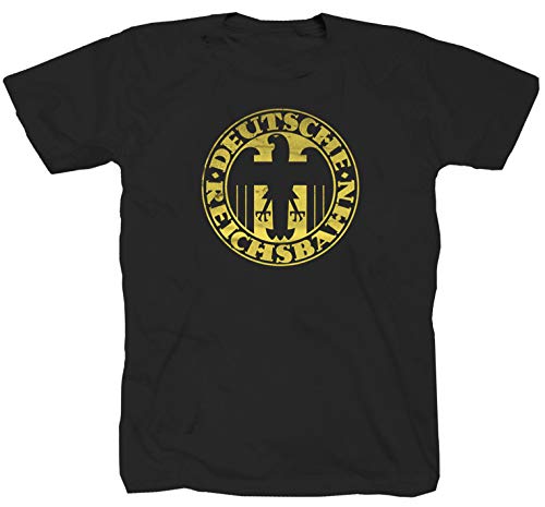 Camiseta de manga corta, diseño de tren del Imperio Alemán, color negro Negro L