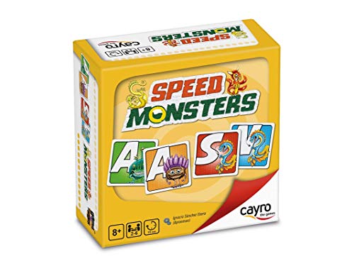 Cayro - Speed Monsters - Juego Palabras y Desarrollo lingüístico - Juego de Mesa - Desarrollo de Memoria y expresión Verbal y comunicación - Juego de Mesa (7018)