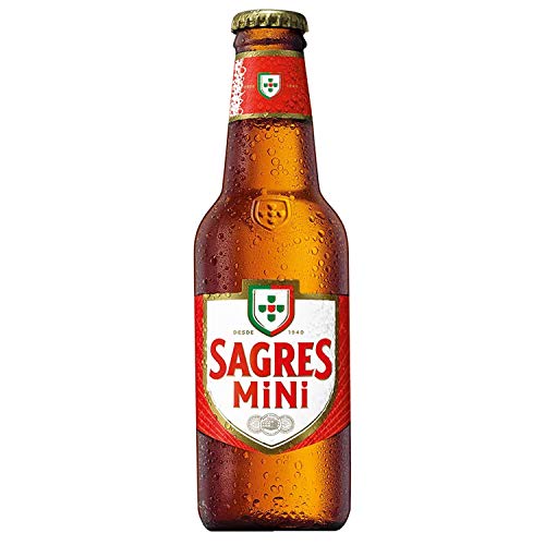 Cerveza SAGRES Mini- 24 Unidades de 0,25 cl - Cerveza Portugal