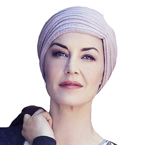 Christine Headwear Turbante Hermoso y Refinado Hiver con Efecto mechas de Pelo para Mujeres con Alopecia (Rosa muñeca)