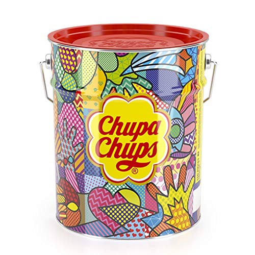 Chupa Chups Best of piruleta Caja de metal, 150ER Pack (150 x 12 g) [Modelo antiguo]
