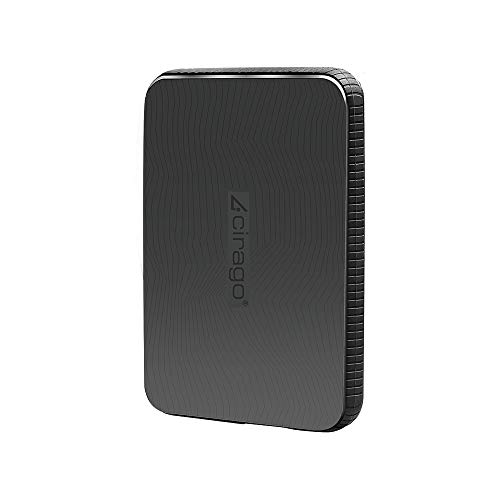 CIRAGO 250GB Disco Duro Externo Portátil Resistente a los Golpes, 2.5 Inch USB 3.0, para PC, Mac, MacBook, Chromebook, Xbox, PS4 (Negro)…