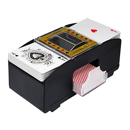 Clenp Automatic Card Shuffler, Bridge Game Electric Playing Card Shuffler Automatic Poker Shuffling Machine