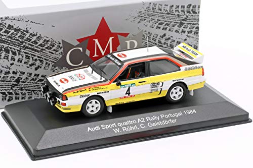 CMR- Coche en Miniatura de colección, WRC005, Blanco, Amarillo y Rojo